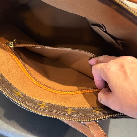 Authentic Louis Vuitton Monogram Cabas Mezzo Shoulder Tote Bag COA Incl. - Picture 8 of 14
